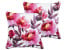 Inny kolor wybarwienia: 2 poduszki do ogrodu 45x45 cm kwiaty biało-różowe
