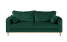 Inny kolor wybarwienia: Ropez Beata sofa 3 osobowa wysokie nóżki welur zielony