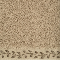 Ręcznik Elora 70x140 03 beżowy z haftowaną bordiurą 500g/m2 frotte
