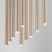 Lampa Wisząca Tk Lighting Ferro Beżowa Ryflowana Tuba Sopel Rurka 10X G9, 8306069