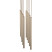 Lampa Wisząca Tk Lighting Ferro Beżowa Ryflowana Tuba Sopel Rurka 10X G9, 8306072