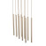 Lampa Wisząca Tk Lighting Ferro Beżowa Ryflowana Tuba Sopel Rurka 10X G9, 8306073