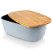 Inny kolor wybarwienia: Chlebak pojemnik na pieczywo z drewnianą deską szary