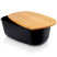 Inny kolor wybarwienia: Chlebak pojemnik na pieczywo z drewnianą deską czarny
