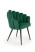 Inny kolor wybarwienia: Krzesło Finger zielone velvet