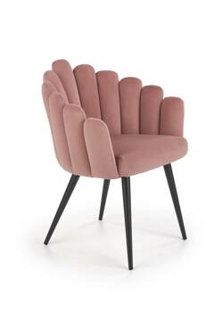 Krzesło Finger różowe velvet, 831689