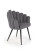 Inny kolor wybarwienia: Krzesło Finger szare velvet