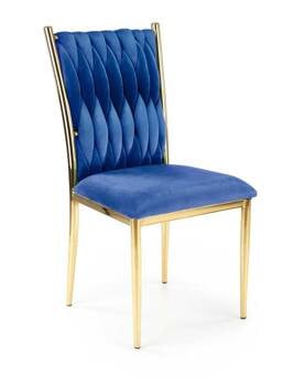 Krzesło Lina velvet granatowe/ złote, 833041