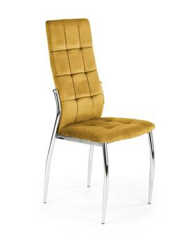 Krzesło Melani musztardowe velvet, 833128