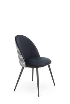 Krzesło Malva pepitka czare/białe, 833253