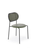 Krzesło Lander zielone/ rattan