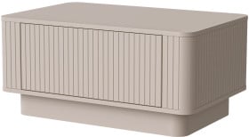 Kaszmirowy stolik kawowy do salonu ryflowany 85x55 cm MELFI