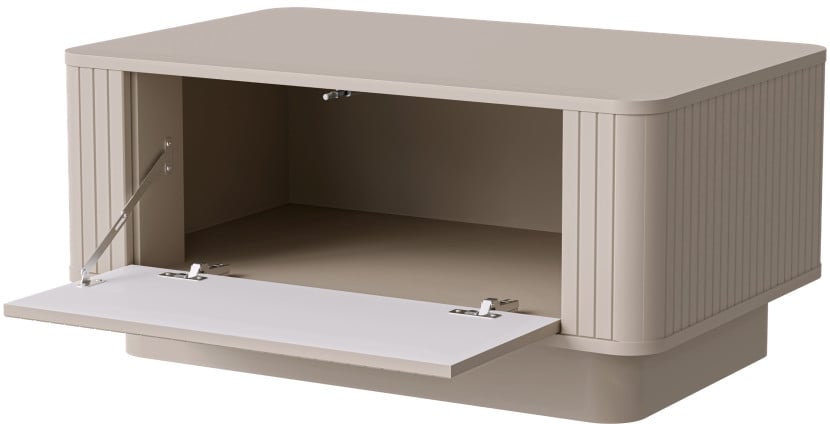 Kaszmirowy stolik kawowy do salonu ryflowany 85x55 cm MELFI, 8349684