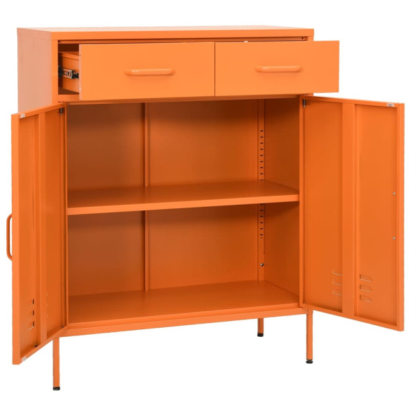 Szafka Pomarańczowy Stal vidaXL, 8370226