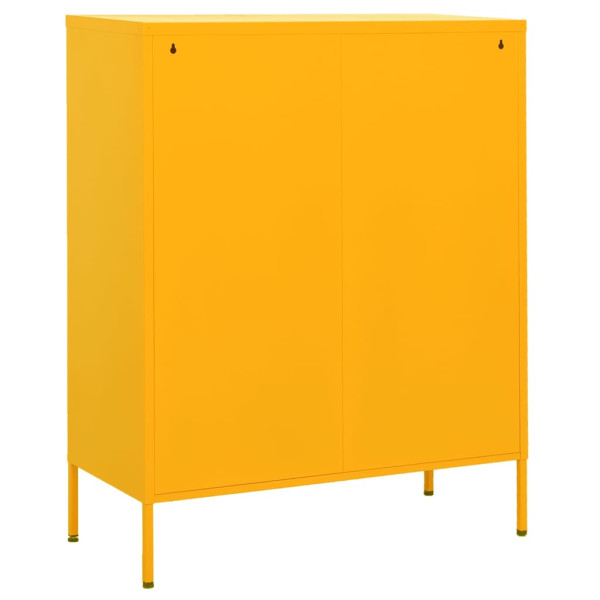 Szafka Żółty Stal vidaXL, 8370236