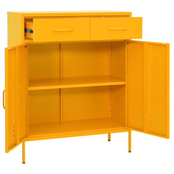 Szafka Żółty Stal vidaXL, 8370237