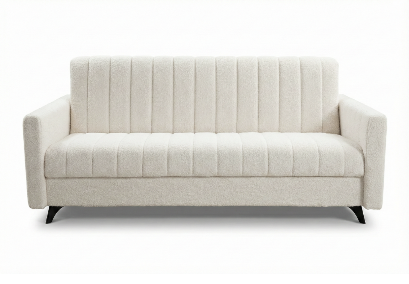 Sofa wersalka rozkładana BAMBO Lambi 9 biała 210 cm funkcja spania, 8371221