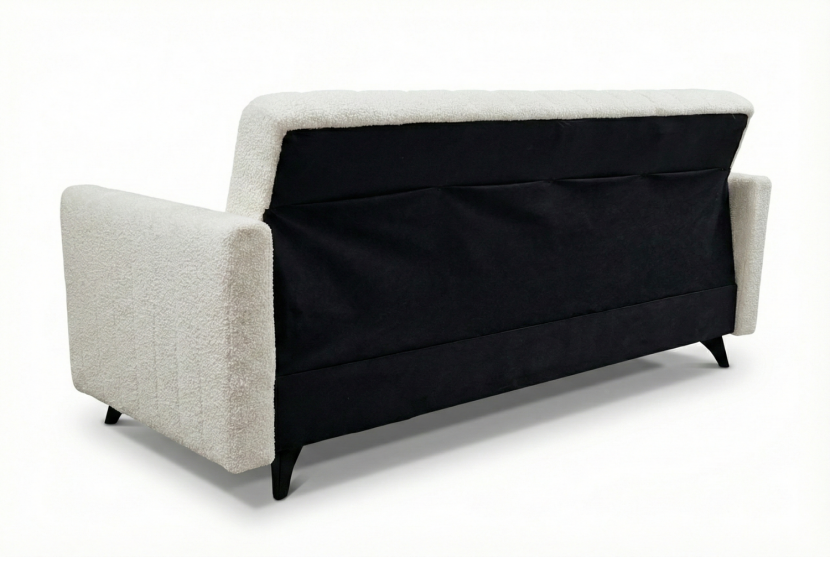 Sofa wersalka rozkładana BAMBO Lambi 9 biała 210 cm funkcja spania, 8371226