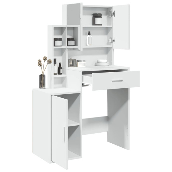 Toaletka Biały Drewno vidaXL, 8376444