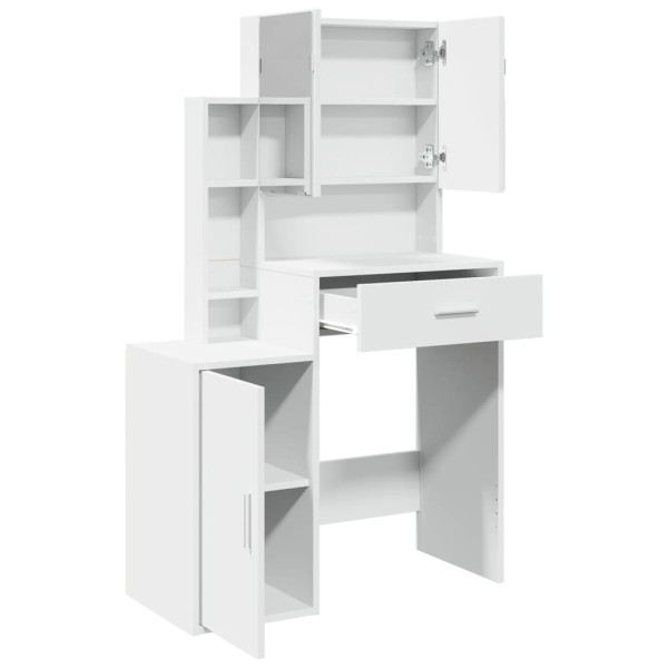 Toaletka Biały Drewno vidaXL, 8376448