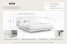 Łóżko dębowe Eyko BORA 140x200 / naturalne / zagłówek szary, 8377163