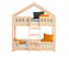 Inny kolor wybarwienia: Łóżko drewniane domek piętrowe 70x160cm ZIPPO P ADEKO