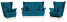 Inny kolor wybarwienia: Zestaw wypoczynkowy mebli uszak ARI sofa fotele Family Meble