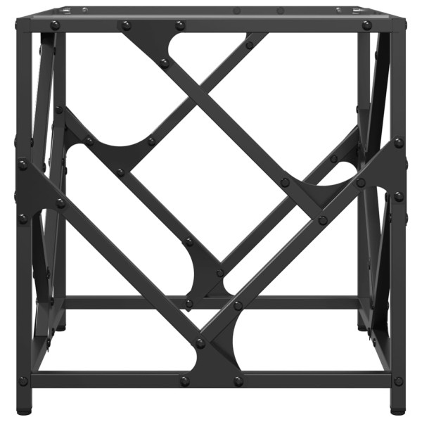 Stolik kawowy Przezroczysta 40 x 40 x 41 cm Materiał drewnopochodny, 8404909