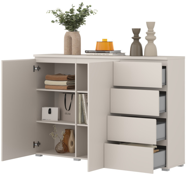 Kaszmirowa komoda 150 cm do salonu z szufladami dwudrzwiowa MODO, 8410915