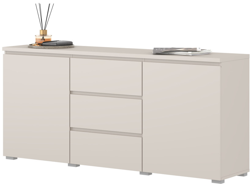 Komoda dwudrzwiowa z szufladami 150 cm do salonu kaszmir MODO, 8410935