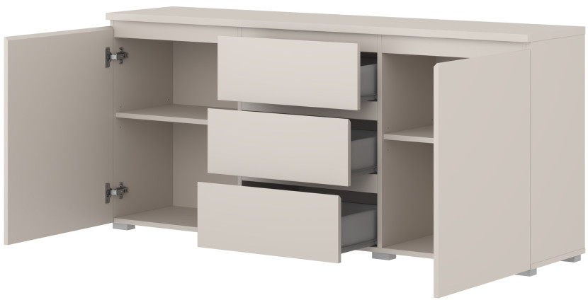 Komoda dwudrzwiowa z szufladami 150 cm do salonu kaszmir MODO, 8410938