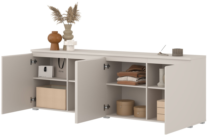 Kaszmirowa komoda czterodrzwiowa do salonu 200 cm MODO, 8410963
