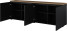 Czarna czterodrzwiowa komoda 200 cm do salonu MODO, 8410981