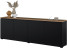 Czarna czterodrzwiowa komoda 200 cm do salonu MODO, 8410984