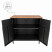 Komoda loft z drzwiczkami czarna 80 cm szafka industrialna do salonu, 8418855