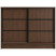 Komoda MIRELA 100 cm Orzech Warmia Do Salonu 2 Drzwi Przesuwne, 8421810