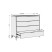 Komoda HOME 100 cm z 4 szufladami Push-to-open | Kaszmir + drewniane nóżki, 8421868