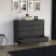 Komoda HOME 100 cm z 4 szufladami Push-to-open | Czarna + drewniane nóżki, 8421885