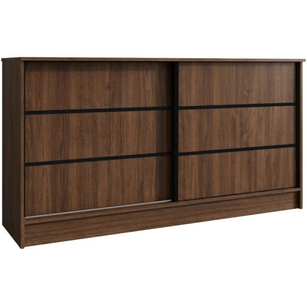 Komoda MIRELA 160 cm Orzech Warmia Do Salonu 2 Drzwi Przesuwne, 8421913