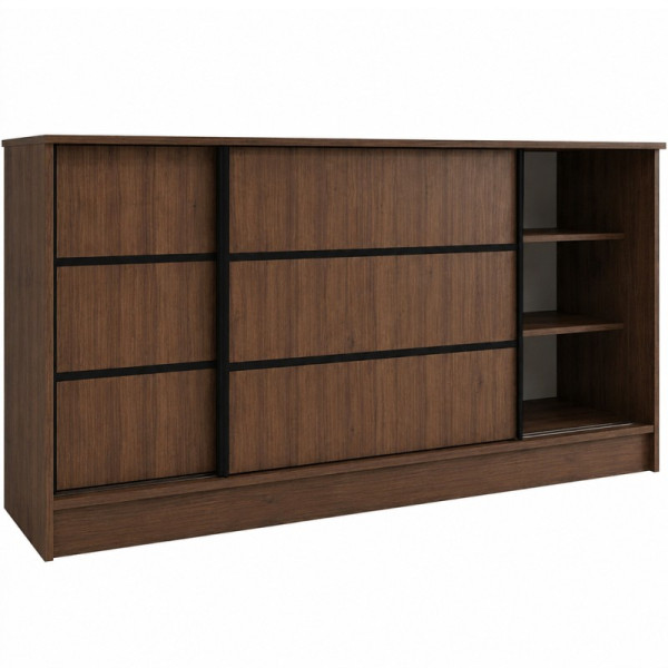 Komoda MIRELA 160 cm Orzech Warmia Do Salonu 2 Drzwi Przesuwne, 8421914