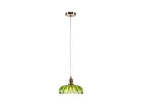 Lampa wisząca Kurage szklana zielona
