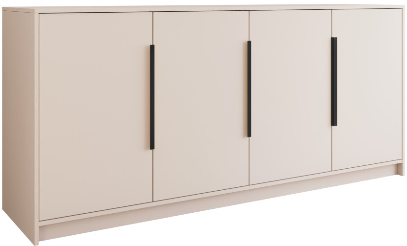 Komoda czterodrzwiowa do salonu 200 cm kaszmir LESTO, 8455295
