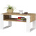 Stolik kawowy AKORD DOMI Dąb Artisan 92 cm Biały 92x53x45 cm, 8462007