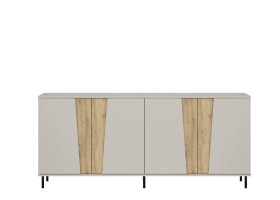 Komoda Felix 200 cm Kaszmir Dąb Artisan Nowoczesna 4 Drzwi