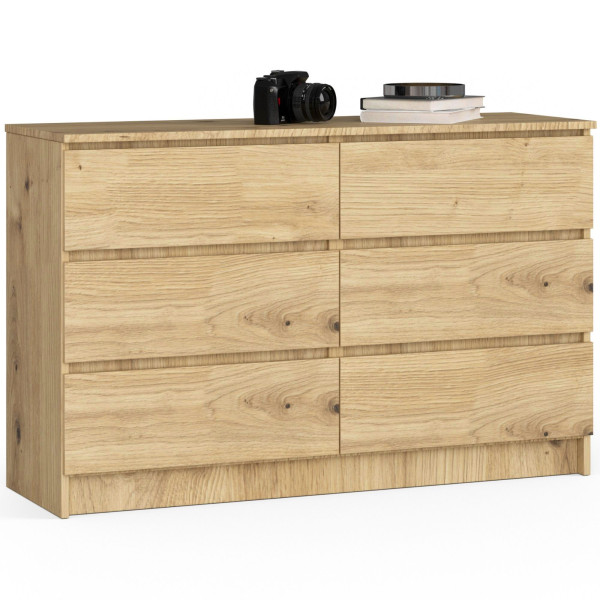 Komoda AKORD K120 Dąb Artisan 120 cm mat 120x40x77 cm, 8462130