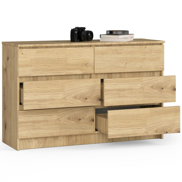 Komoda AKORD K120 Dąb Artisan 120 cm mat 120x40x77 cm, 8462131