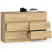 Komoda AKORD K120 Dąb Artisan 120 cm mat 120x40x77 cm, 8462131