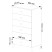 Komoda MOBI AKORD Kaszmir 37x60x104 cm, 8462190