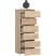Komoda AKORD CL6 Dąb Sonoma 40 cm 6 szuflad 40x35x109 cm, 8462543
