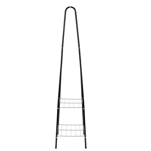 Wieszak wolnostojący z półkami, drążek na ubrania 150x60x34 cm stojak, 8467952